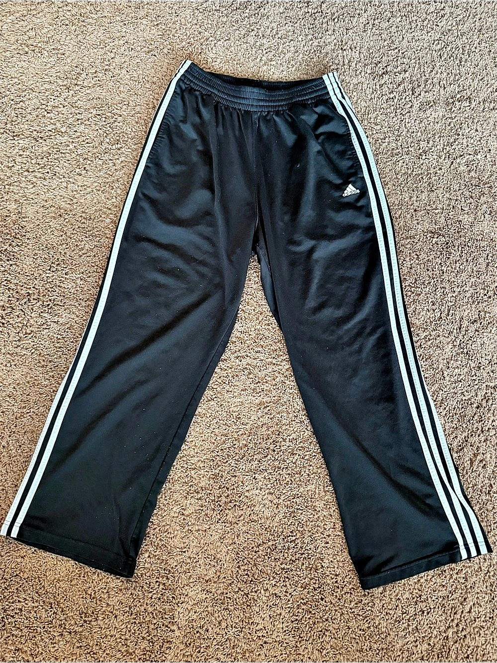 adidas 3-Stripe Track Pants Black & White Striped